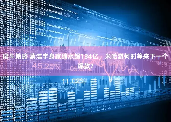 珺牛策略 蔡浩宇身家缩水超184亿，米哈游何时等来下一个爆款？