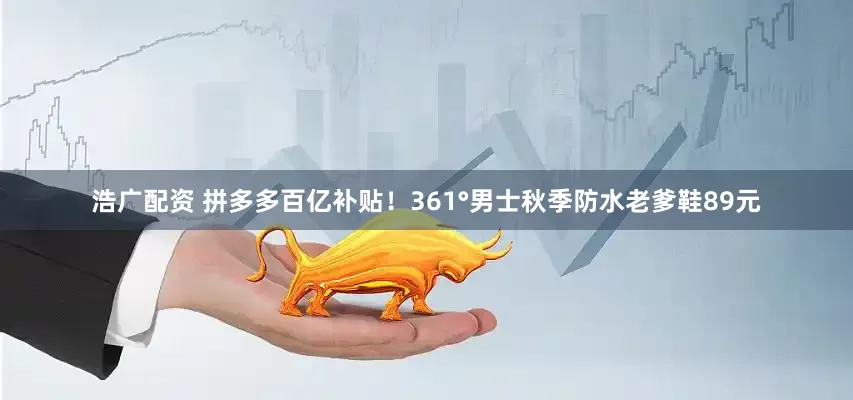 浩广配资 拼多多百亿补贴！361°男士秋季防水老爹鞋89元